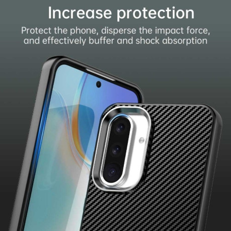 Ударозащитный чехол Carbon Fiber Series IMD на Samsung Galaxy A36 5G - черный