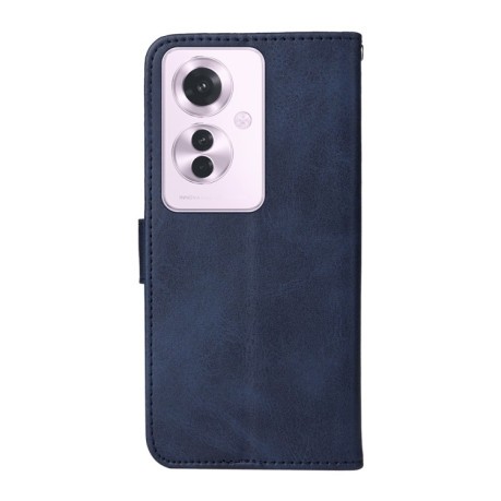 Чехол-книжка Classic Calf Texture для OPPO Reno11 F Global / F25 Pro Global - синий