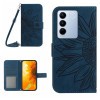 Чохол-книжка Skin Feel Sun Flower для Vivo V27E 4G Global - синій