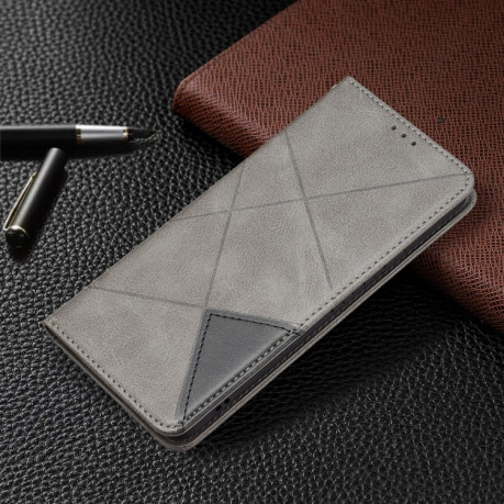 Чохол-книжка Rhombus Texture для Samsung Galaxy A53 5G - сірий