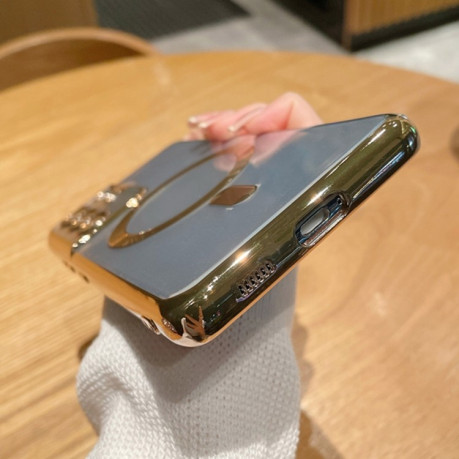 Противоударный чехол Classic Electroplating (Magsafe) для Samsung Galaxy S22 Ultra 5G - черный