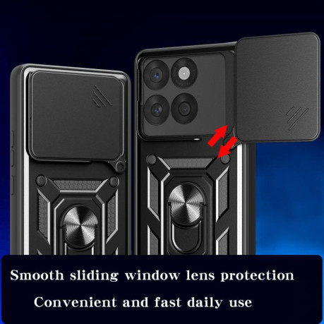 Противоударный чехол Camera Sliding для Motorola Edge 60 Fusion - черный