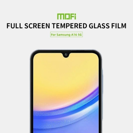 Защитное стекло MOFI 9H 3D Full Screen на Samsung Galaxy A16 5G - черное