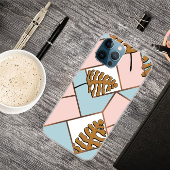 Противоударный чехол Marble Pattern B Series для iPhone 13 Pro - GK-A4