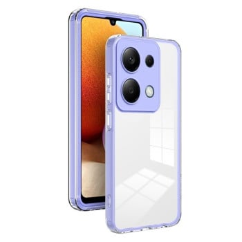 Противоударный чехол Clear Color Frame для Xiaomi Redmi Note 13 Pro 4G / Poco M6 Pro 4G - фиолетовый