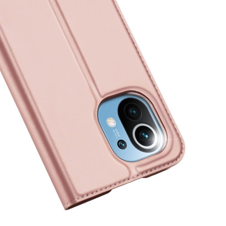 Чехол-книжка DUX DUCIS Skin Pro Series на Xiaomi Mi 11 - розовое золото