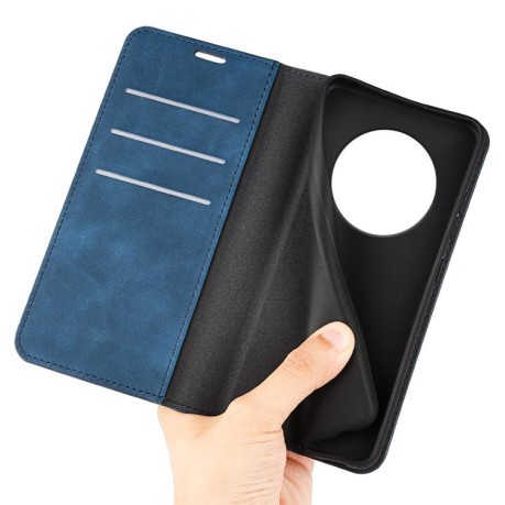Чехол-книжка Retro Skin Feel Business Magnetic на Realme 14 Pro+ - синий