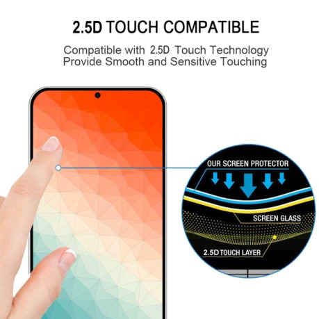 Защитное стекло  Full Glue Screen Tempered Glass для Samsung Galaxy S24 5G - черное