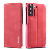 Чехол-книжка LC.IMEEKE Hon Ancient Series для Samsung Galaxy S22 Plus 5G - красный