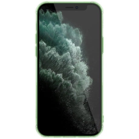Протиударний силіконовий чохол NILLKIN Nature на iPhone 12/12 Pro - зелений