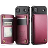 Чехол CaseMe C22 Card Slots Holder RFID Anti-theft для iPhone Air — красный