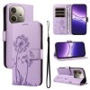 Чехол-книжка Dandelion Embossed Pattern Flip Leather для OPPO A5 Pro 5G Global - фиолетовый