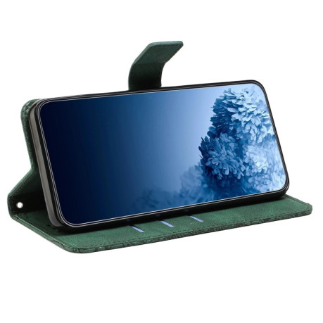 Чехол-книжка Mandala Embossed Flip для iPhone 14 Plus - зеленый