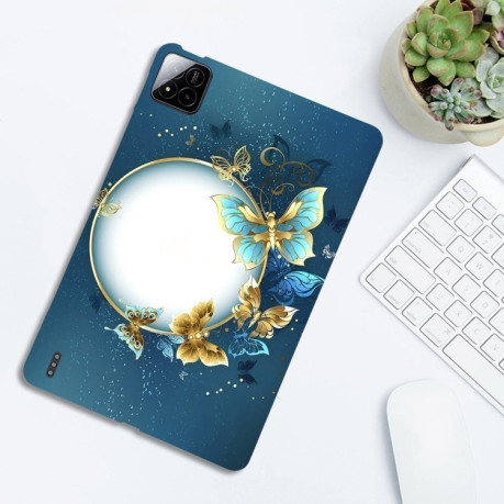 Чехол Color Painting Pattern Smart для Xiaomi Pad 7 / Pad 7 Pro - Butterfly Circle
