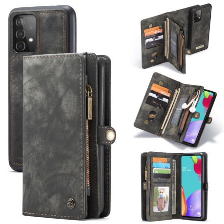 Чехол-кошелек CaseMe 008 Series Zipper Style на Samsung Galaxy A52/A52s - черный