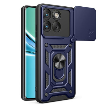 Чохол із шторкою на камеру Sliding Camshield та підставкою для Motorola Edge 70 5G — синій