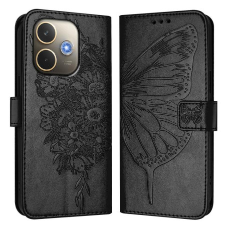 Чохол-книжка Embossed Butterfly для OPPO A5 Pro 5G Global - чорний
