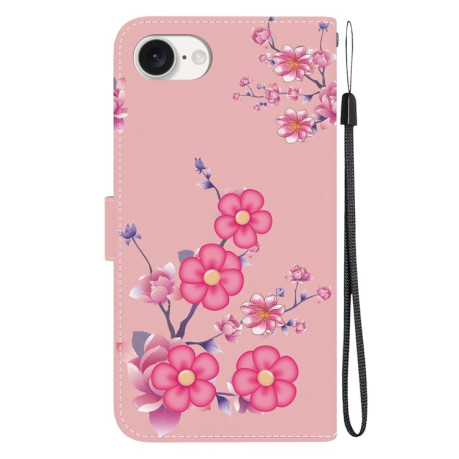 Чехол-книжка Colored Drawing Series на iPhone 16e - Blossoms