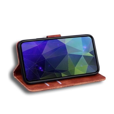 Чохол-книжка Skin Feel Pure Color для Samsung Galaxy A14 5G - коричневий