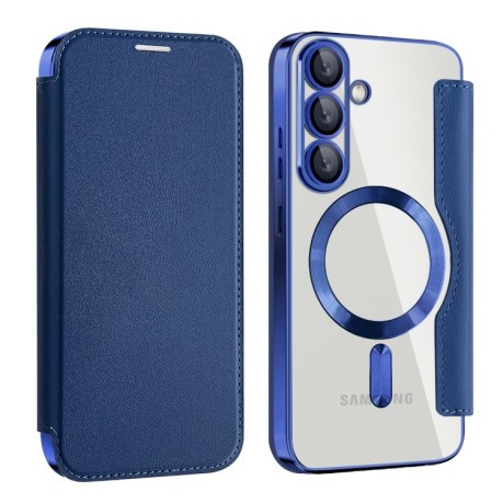 Чохол-книжка Shield MagSafe RFID Anti-theft Leather для Samsung Galaxy S25 5G - синій