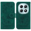 Чехол-книжка Butterfly Rose Embossed на Xiaomi Redmi Note 15 4G / 5G /Poco M8 Note 15 4G / 5G /Poco M8 5G — зелёный