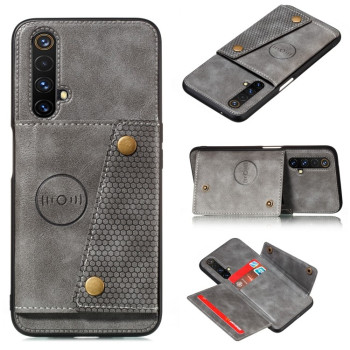 Противоударный чехол Magnetic with Card Slots на Realme X50/X3 - серый