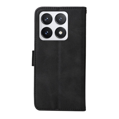 Чехол-книжка Stitching Calf Texture для Xiaomi 14T Pro - черный