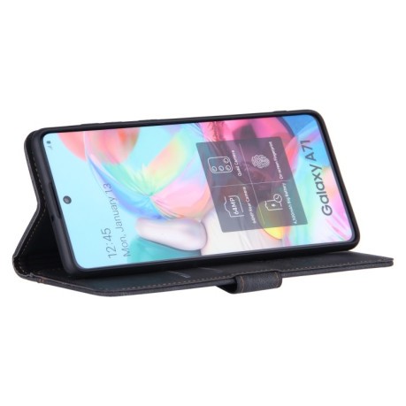 Чехол-книжка Reverse Buckle для Samsung Galaxy A03s - черный