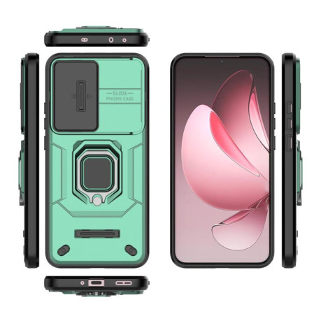 Протиударний чохол Sliding Camshield для OPPO Reno13 Pro 5G Global - зелений