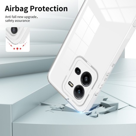 Противоударный чехол Clear Color Frame для Vivo V25 5G / V25e 4G - белый