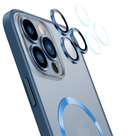 Противоударный чехол Skin Feel (MagSafe) для iPhone 12 Pro Max - синий