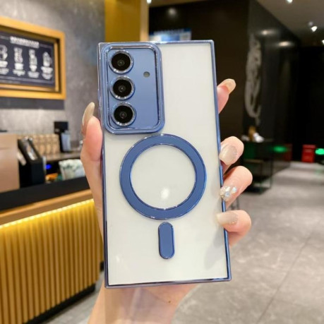 Чехол Imitation Original Magsafe TPU для  Samsung Galaxy S25 5G - синий
