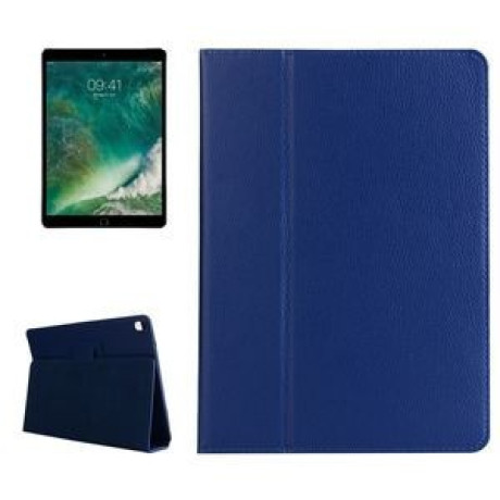 Чехол-книжка Litchi Texture 2-fold на iPad 9/8/7 10.2 (2019/2020/2021)/Pro 10.5/Air 2019-синий