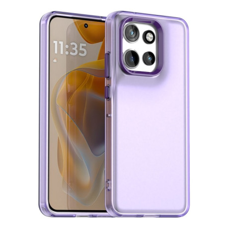 Противоударный чехол Candy Series для Motorola Edge 50 Neo 5G - фиолетовый