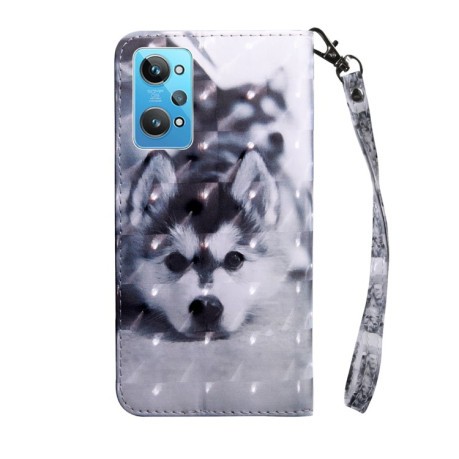 Чохол-книжка 3D Painting для Realme GT2 / GT Neo2 / GT Neo 3T - Husky