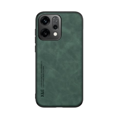 Противоударный чехол Skin Feel Magnetic на OPPO Reno14 Global - зеленый