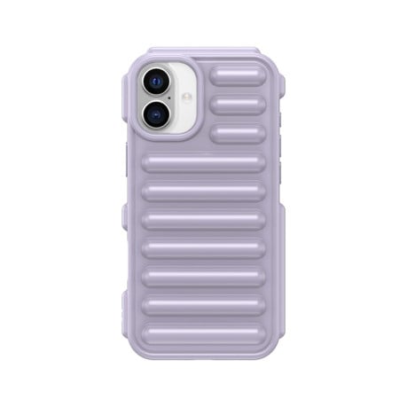 Противоударный чехол Capsule Series Candy Color TPU для iPhone 16 Plus - фиолетовый