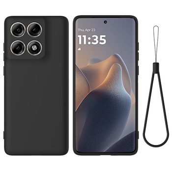Силіконовий чохол Solid Color Liquid Silicone на Motorola Edge 70 Pro / 70 Pro+ — чорний