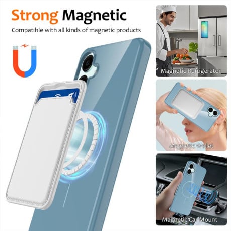 Чохол Glossy глянсовий з MagSafe на Samsung Galaxy A07 4G - синій