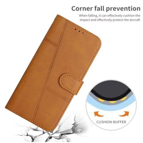 Чехол-книжка Stitching Calf Texture для Infinix Zero 30 4G - желтый
