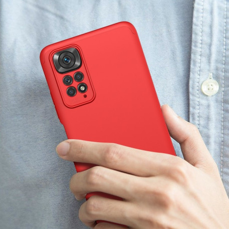 Протиударний чохол GKK Three Stage Splicing Xiaomi Redmi Note 11S / 11 Global - червоний