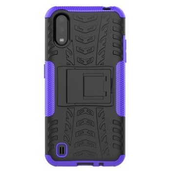 Протиударний чохол Tire Texture Samsung Galaxy A01 - фіолетовий