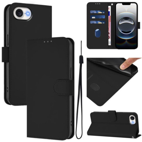 Чехол-книжка Skin Feel S-type для iPhone 16e - черный