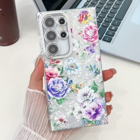 Протиударний чохол Flowers and Plants Series для Samsung Galaxy S25 Ultra 5G - Peony