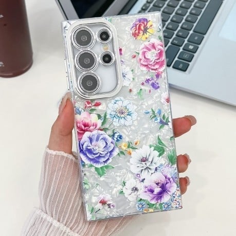 Протиударний чохол Flowers and Plants Series для Samsung Galaxy S25 Ultra 5G - Peony