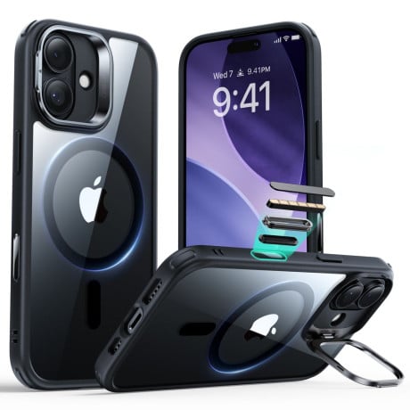 Оригинальный чехол ESR Classic Hybrid с подставкой Kickstand и с MagSafe на iPhone 17 - Clear Black
