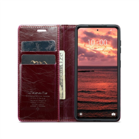 Чехол-книжка CaseMe 003 Series на Xiaomi Redmi Note 12 5G / Poco X5 - красный