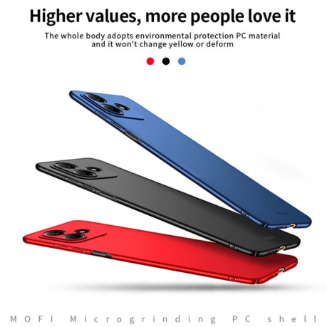 Ультратонкий чехол MOFI Frosted на Xiaomi Redmi Note 14 - черный