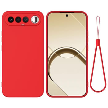 Силіконовий чохол Solid Color Liquid Silicone на Realme 16 5G — червоний