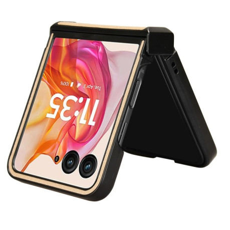 Протиударний чохол Sandskin Texture на Motorola Razr 50 Ultra - золотий